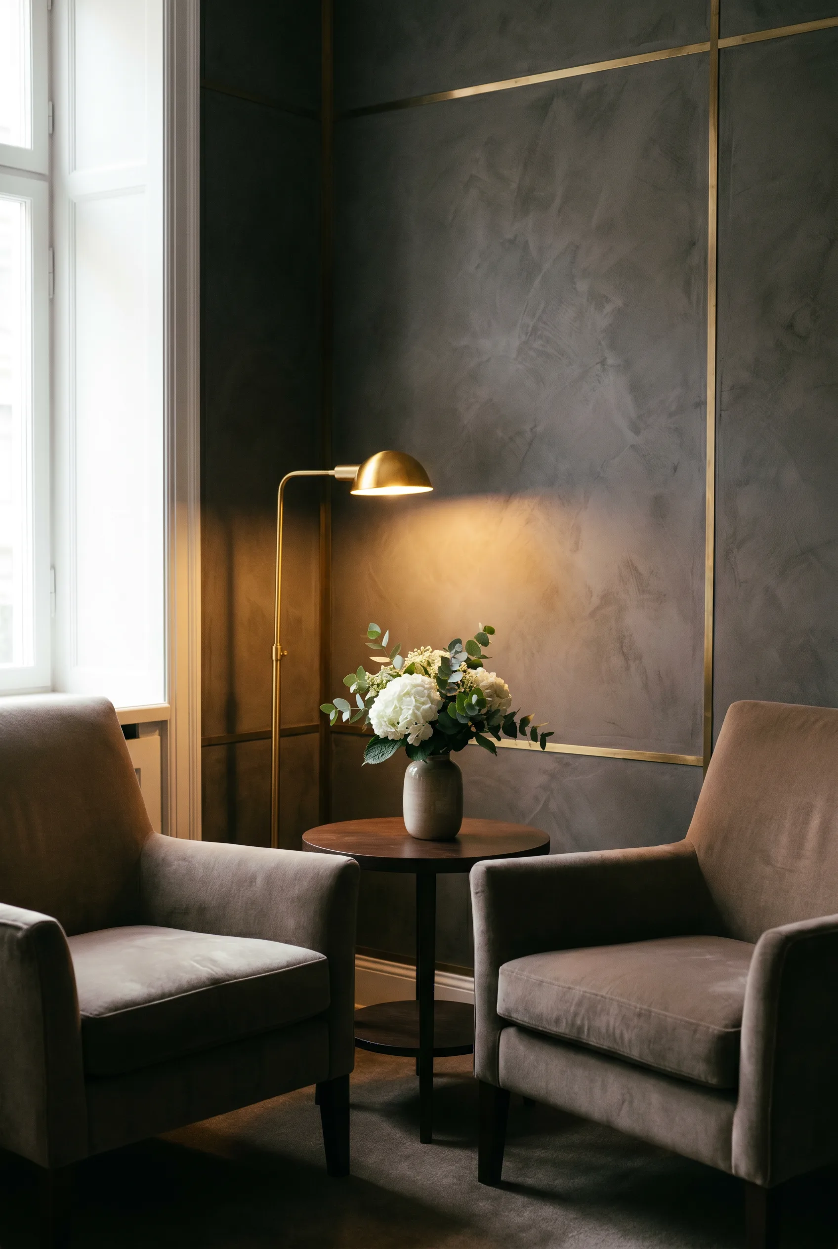 A calm consultation corner at Azura Skin Care Center