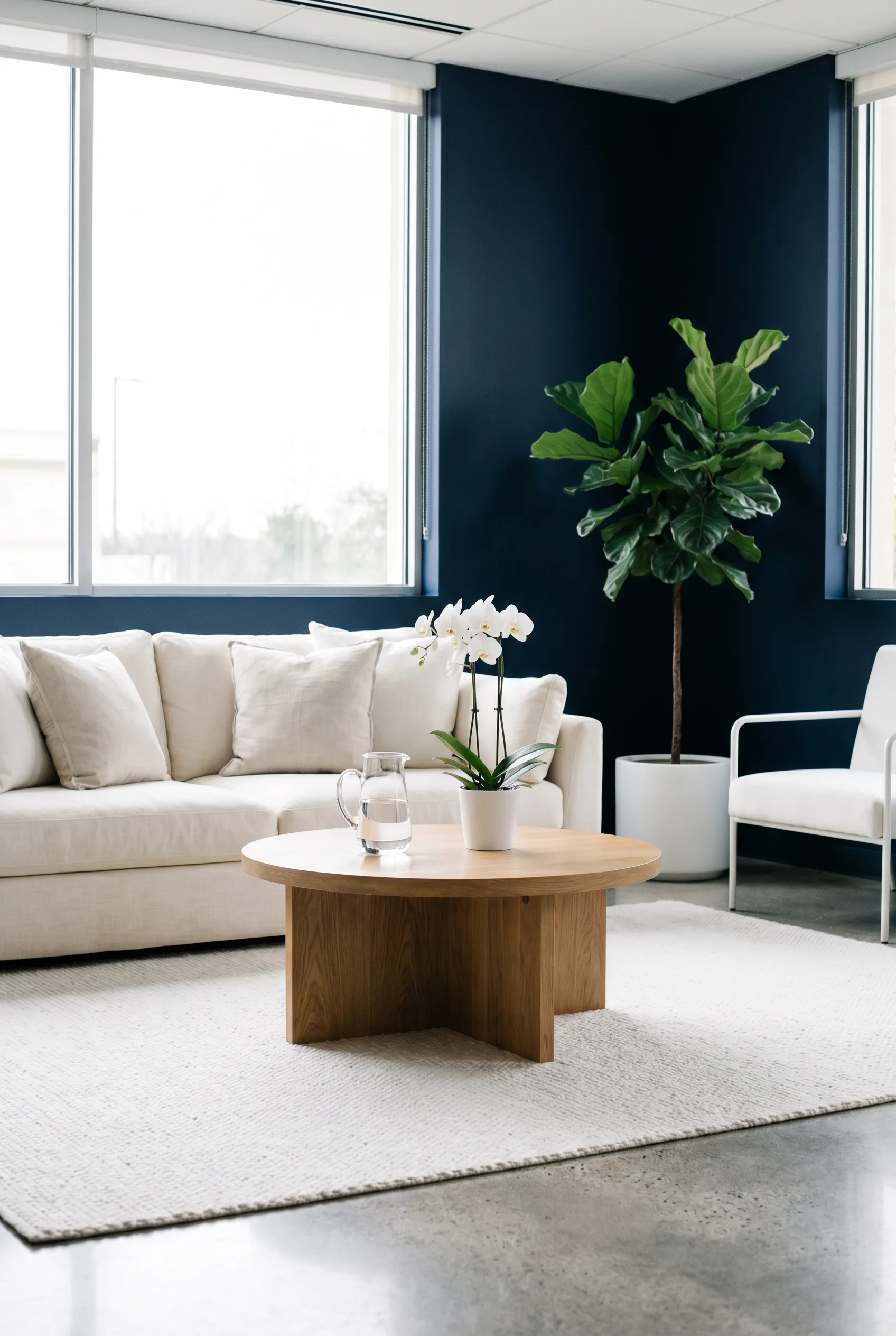 A serene consultation lounge at CARE Plastic Surgery