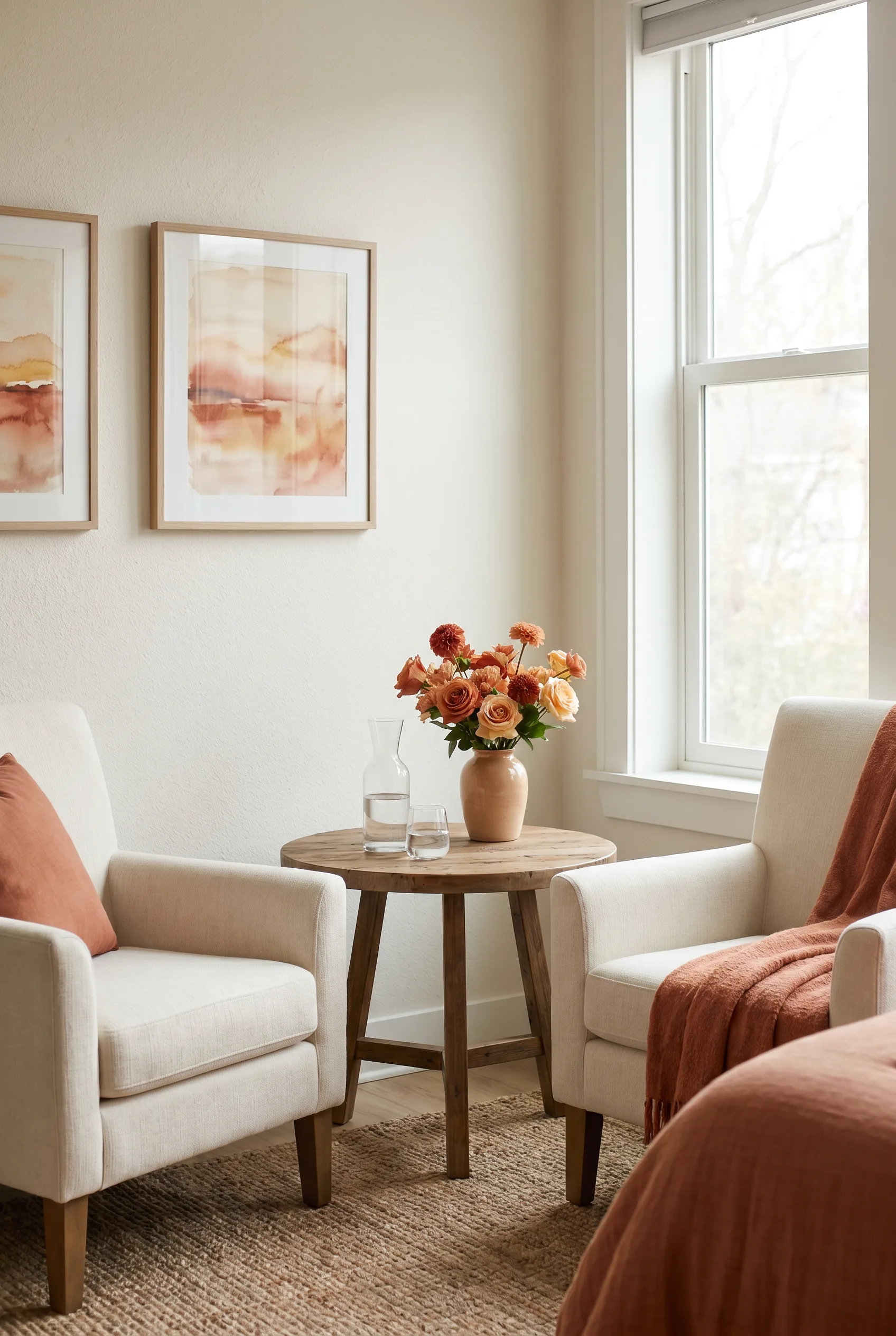 A welcoming consultation nook at New South Family Medicine and MedSpa