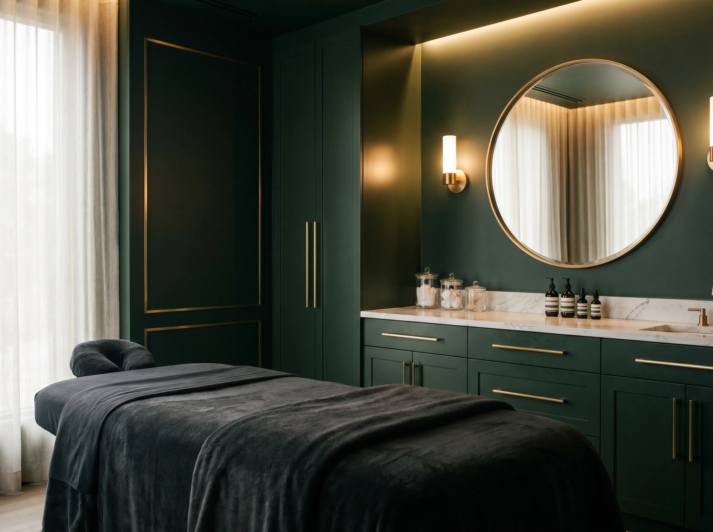 A treatment suite at Uplift MedSpa